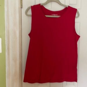 Croft Barrow Red Tank Top XL made in Haiti NWOT (c)